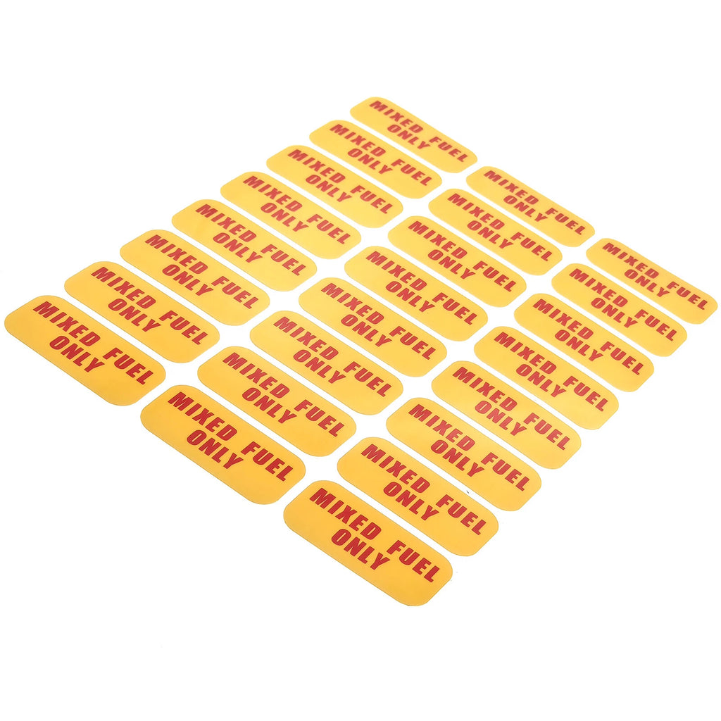 MIXED FUEL ONLY Weatherproof Vinyl Decal for Gas Oil Mix Tank Sticker