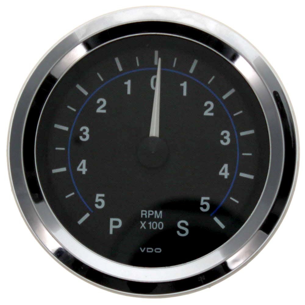 VDO Synchronizer Gauge 3 1/4 Inch Silver Black by VDO