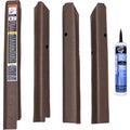 Amss4153 Qwik Fit Corner Post Kit, Brown Vinyl