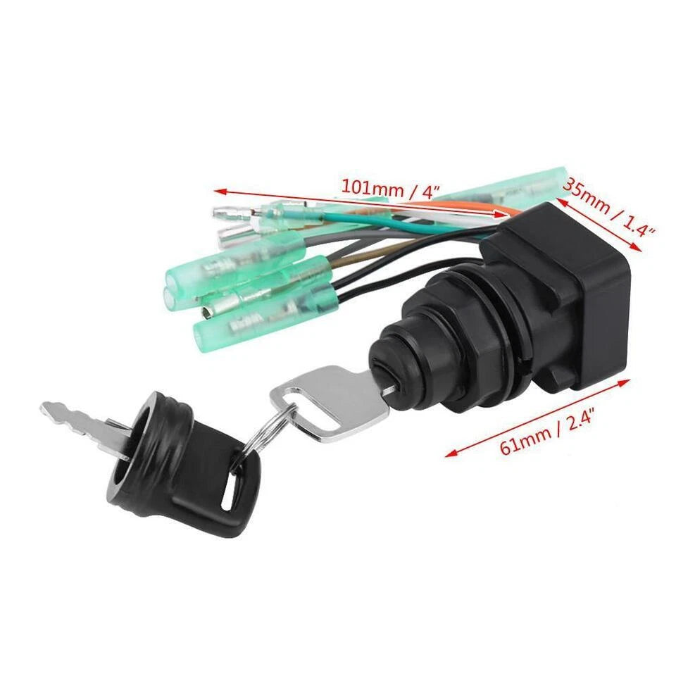 Ignition Switch & Key for Suzuki DT25-DT225 Outboard 1990-2006