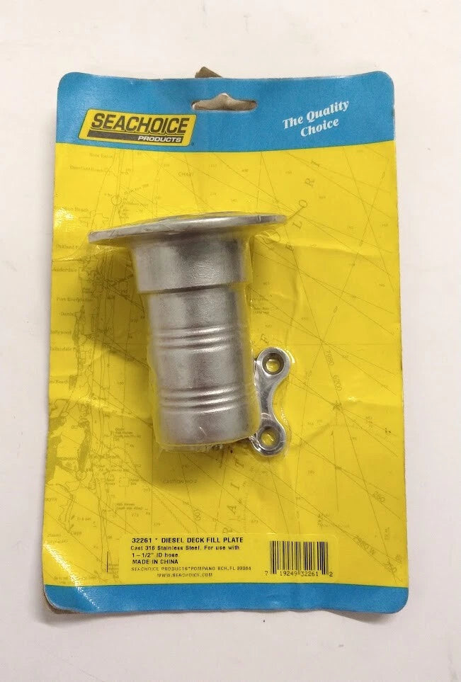 Seachoice -32261 - Diesel Deck Fill Plate 1 1/2'' | Hook & Hull Co
