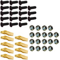 9 New Bucket Uni-teeth With Hardware 1324720 Fits Caterpillar Skid