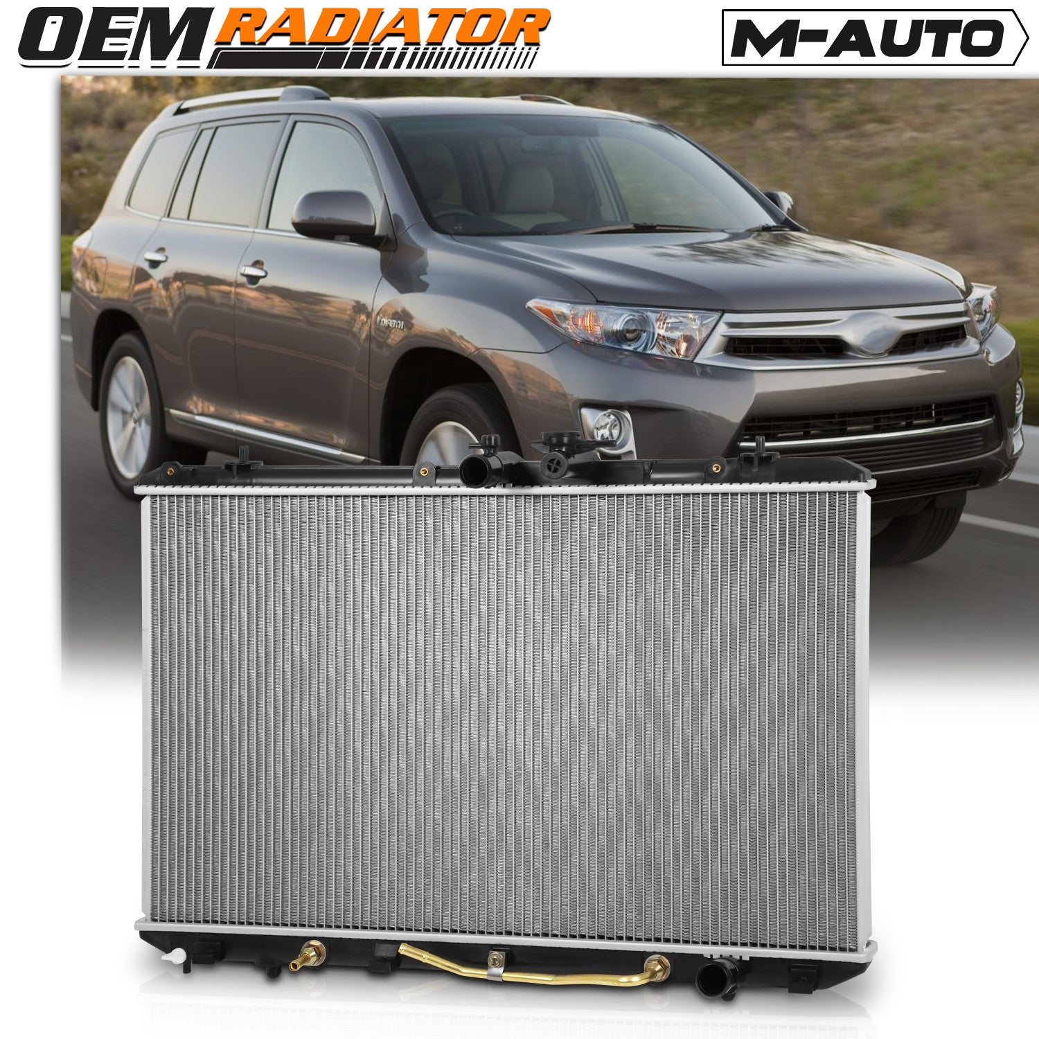 13024 Aluminum Cooling Radiator OE Replacement fit 2008