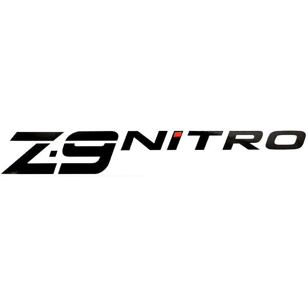 Nitro Boat Raised Emblem Decal Z-9 Black / Red by Nitro