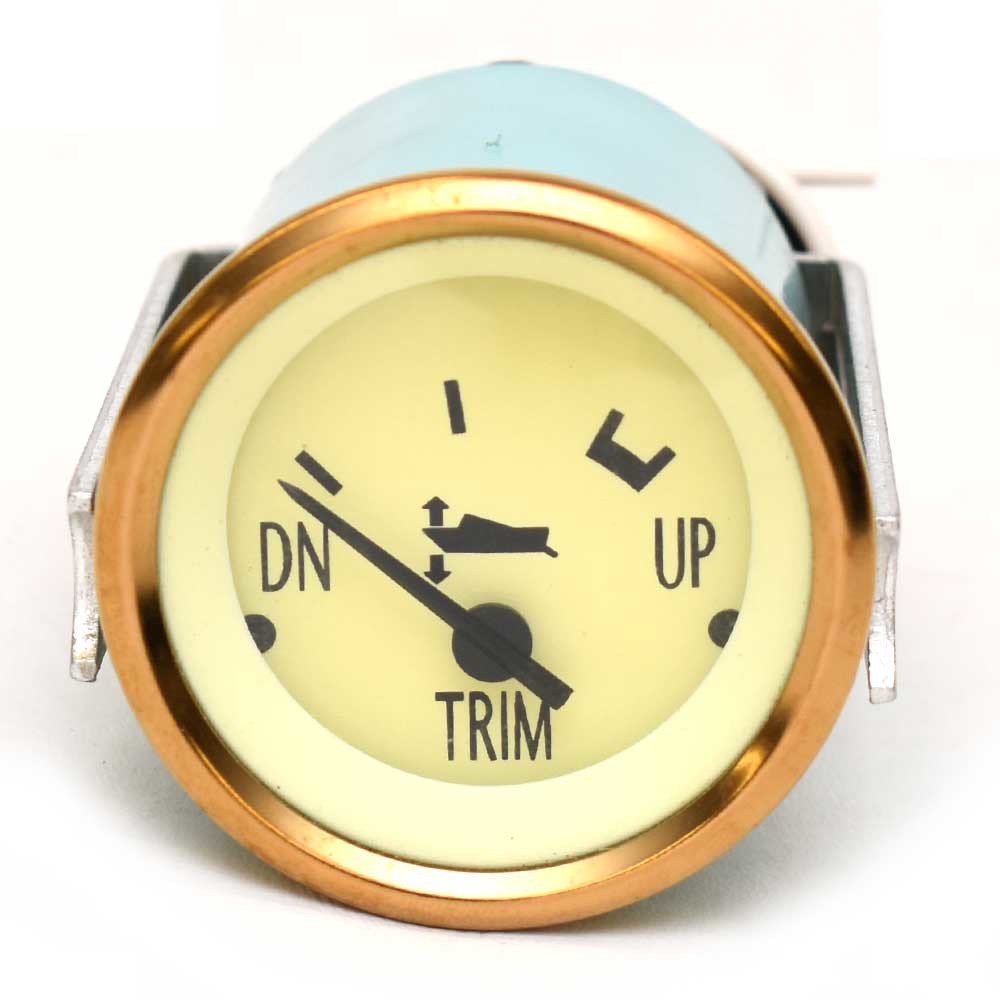Teleflex Boat Trim Gauge 63648 Mercury 2 Inch Gold Cream by Teleflex