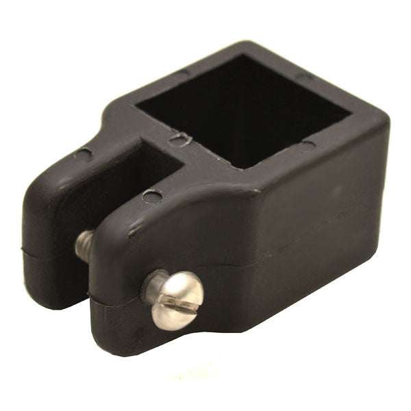 SeaArk Boat Square Bimini Bracket 1 x 1 Inch Black Plastic by SeaArk