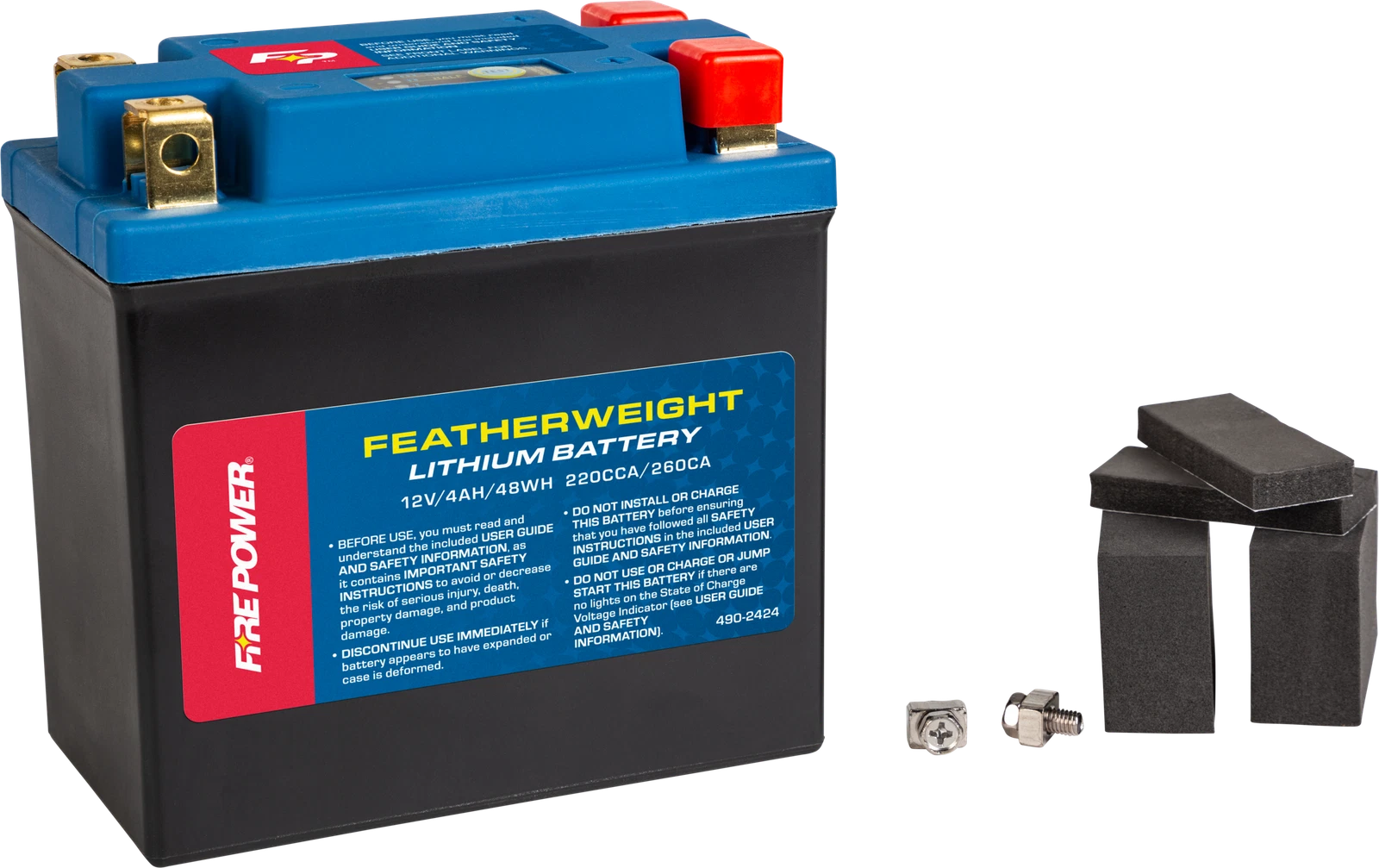 Fire Power Featherweight Lithium Battery 220 Cca Fits Harley &