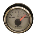 Faria Boat Engine Synchronizer Gauge SYR902A Diesel 2 Inch Silver by Faria