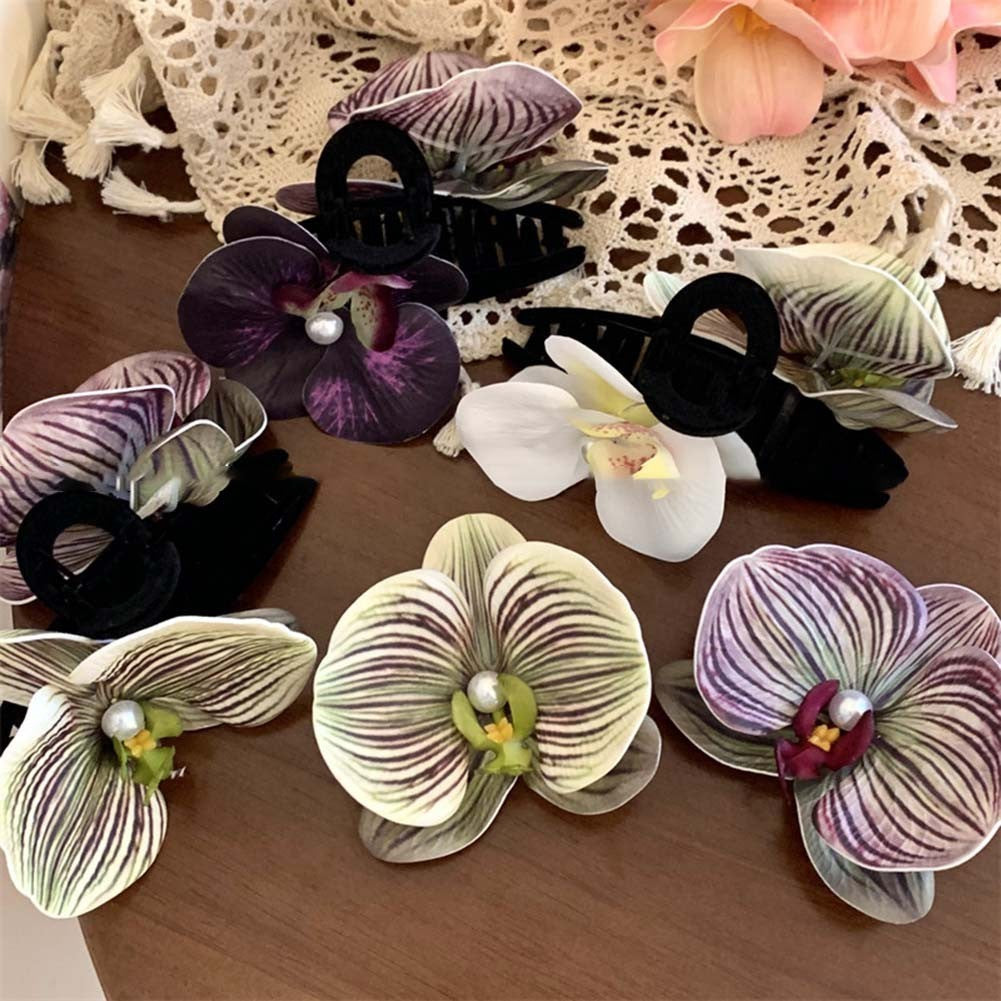 Butterfly Orchid Hair Clip for Girls