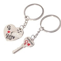 Metal Pendant Keychain Silver Zinc Alloy