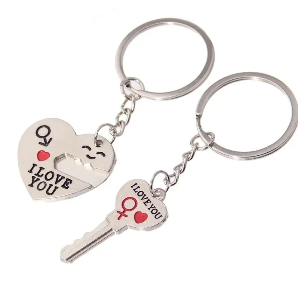 Metal Pendant Keychain Silver Zinc Alloy