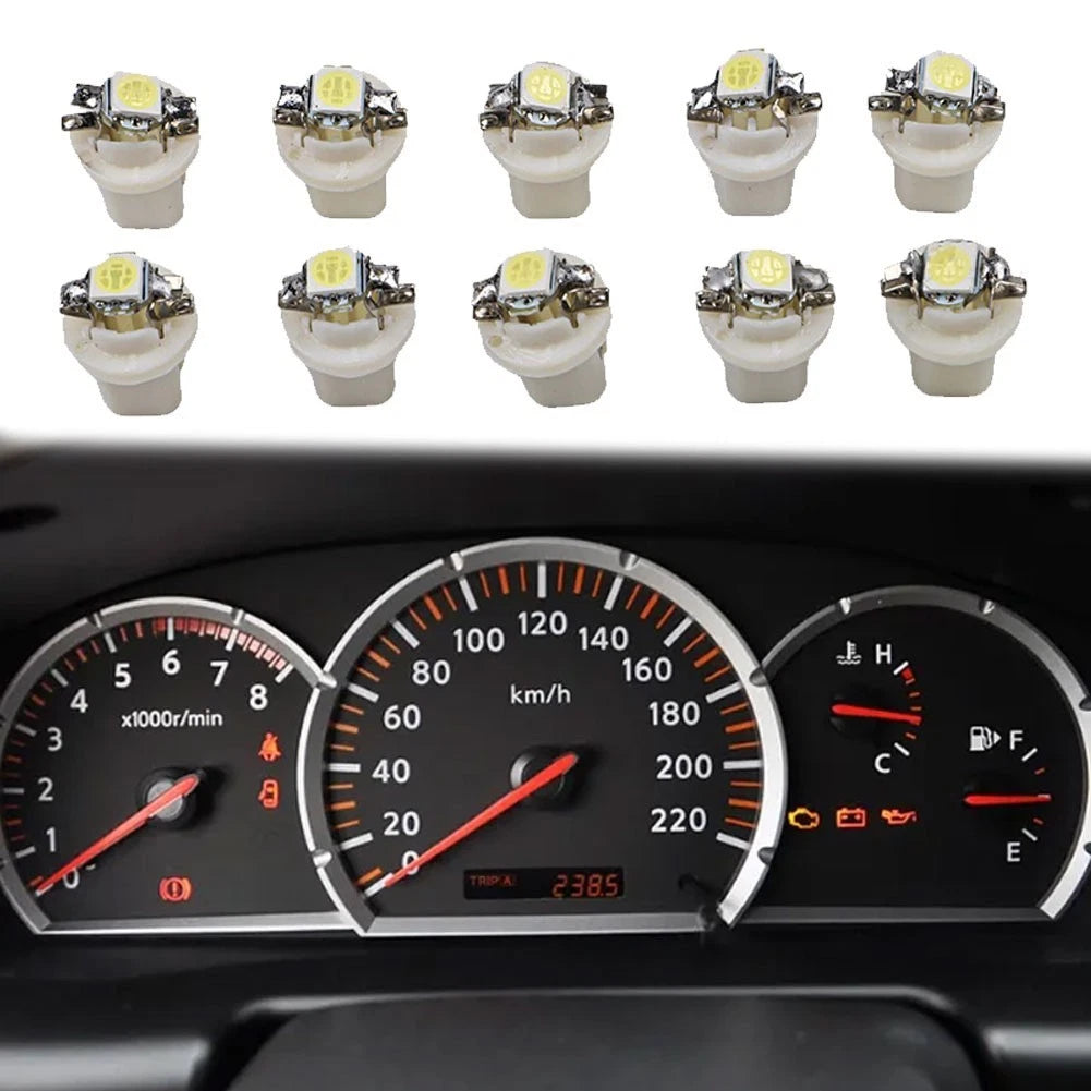 Led Bulbs Dashboard Gauge High Brightness Instrument Light T5 B8.5d