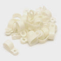 Tracker Boat Cable Clamps 65489 White 1/2 Inch Plastic Set of 25 by Tracker