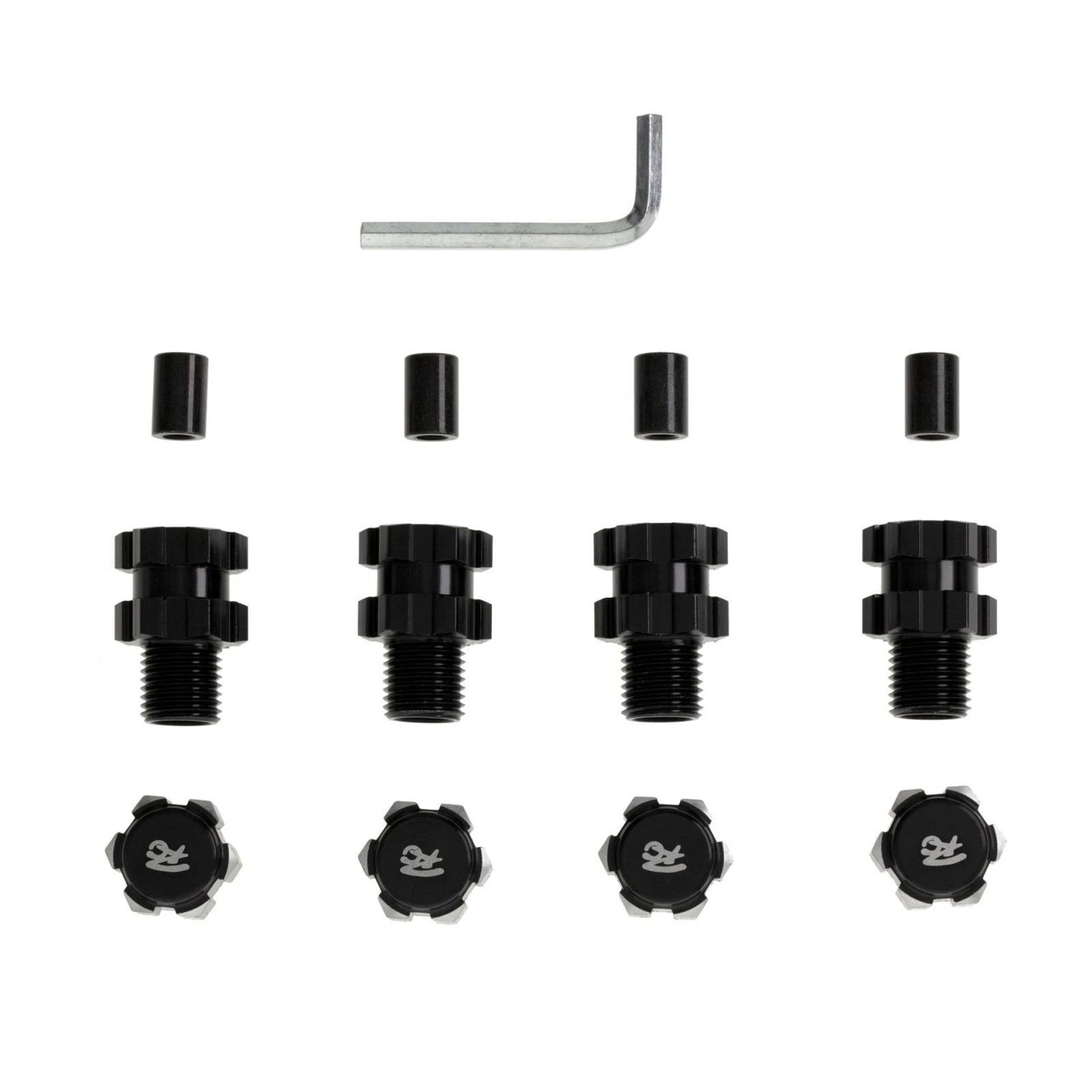 Black Alloy Wheel Hex Hub Adapter Extension For Traxxas Maxx 1/10 Rc
