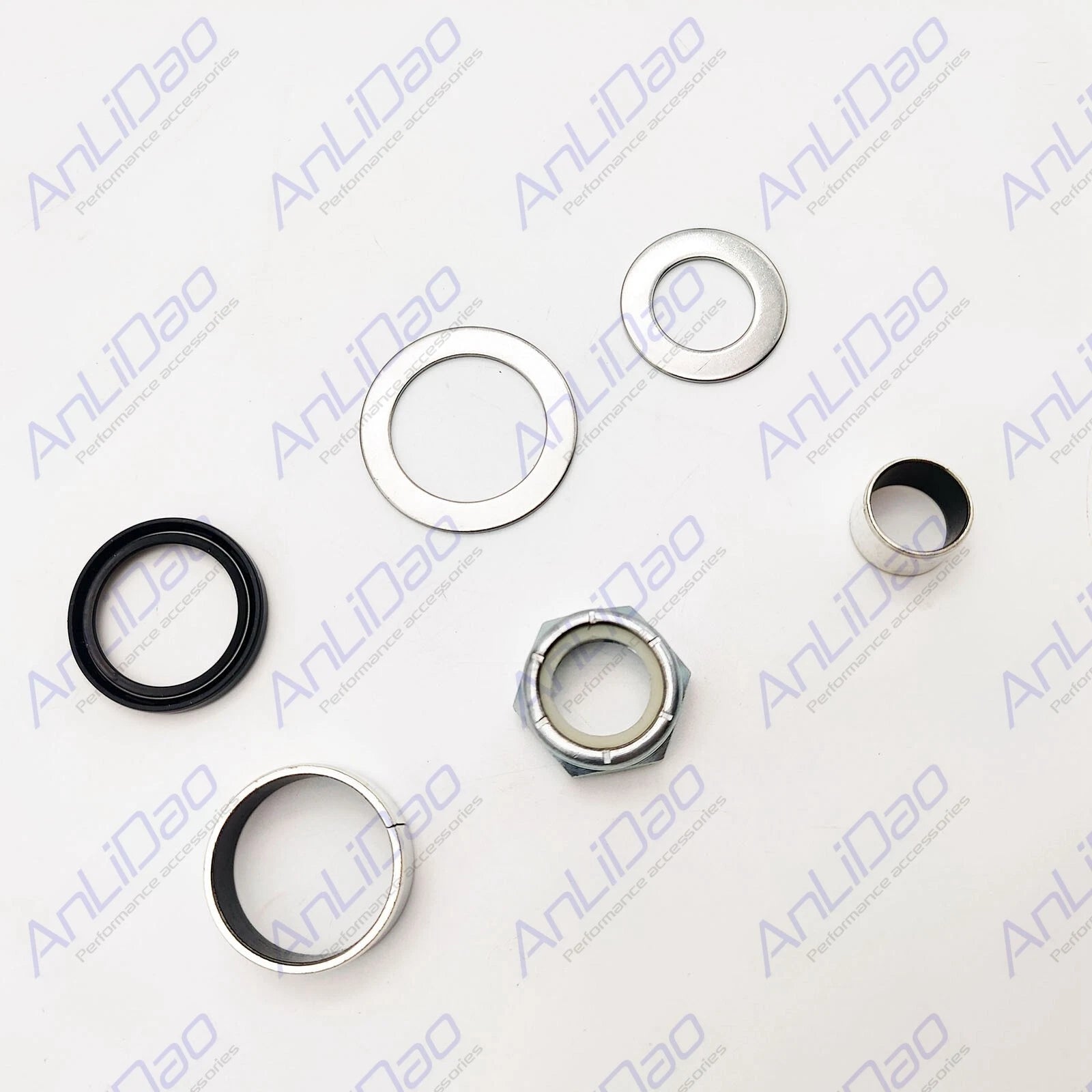 Fit Mercruiser Gimbal Steer Arm Shaft Seal Bushing &Amp; Washer Nut