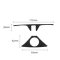 For Bmw For 1/2 Series 2020-2023 Carbon Fiber Sticker Trim For Cup
