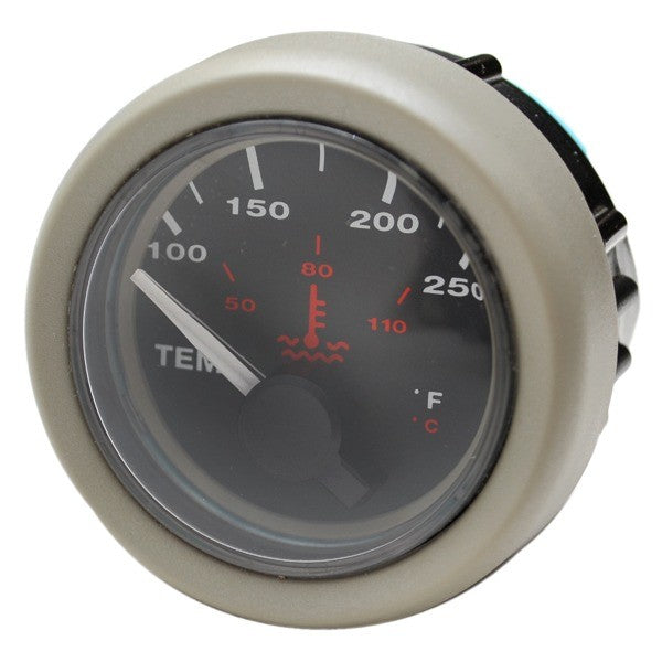 Faria Boat Temperature Gauge 2 Inch Tan Black by Faria