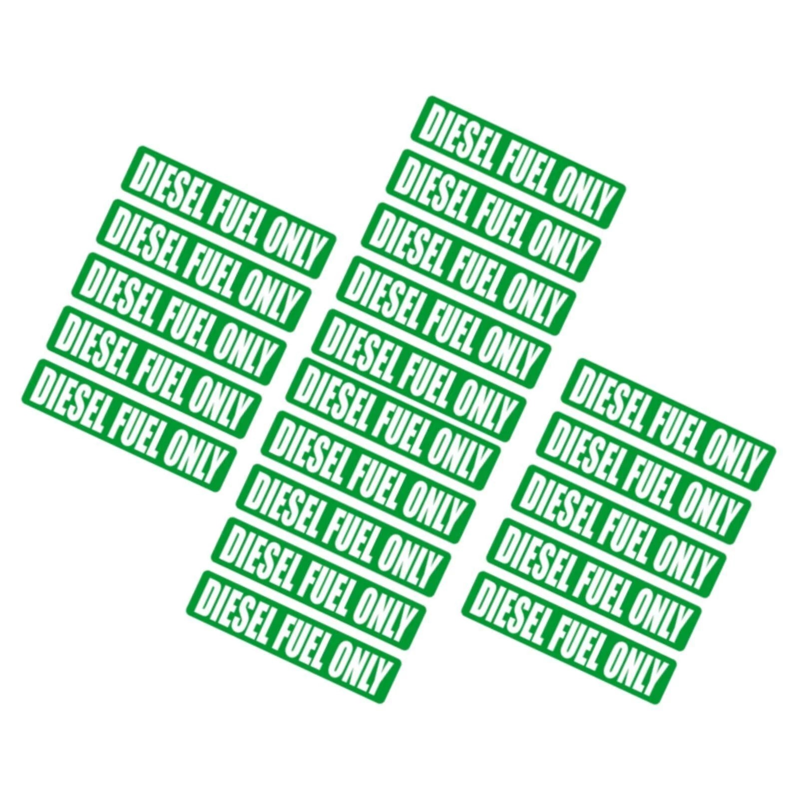 Diesel Fuel Only Sticker Decal for Boat, PWC, Jet Ski, Marine Fuel Tanks