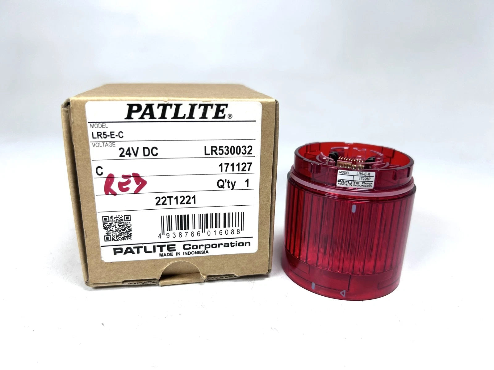 '-New- Patlite Lr5300032, Red Signal Light Model | Hook & Hull Co
