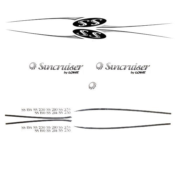 Lowe Boat Main Hull Decal Suncruiser SS Kit by Lowe