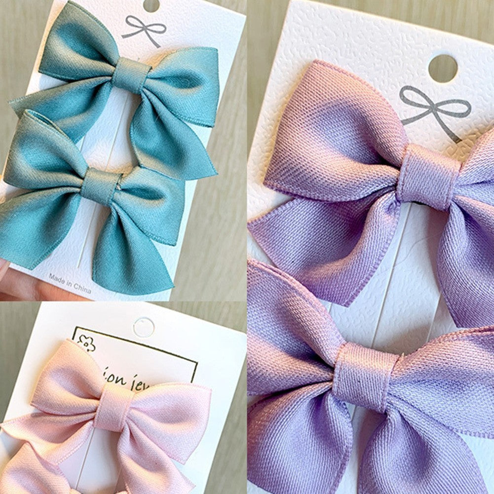 Red Bow Hair Clip for Kids