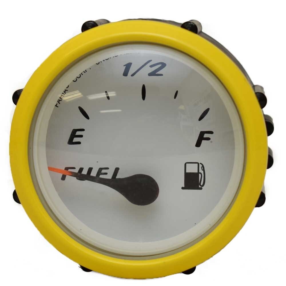 Faria Boat Fuel Gauge Gas Monterey 2 Inch White by Faria