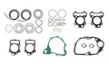 Full Gasket Set For Yamaha Xvs 650 A Dragstar Classic 2006 (0650 Cc)