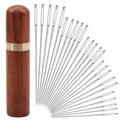 Set Assorted Sizes Sewing Needles With Case Large Eye Hand Sewing
