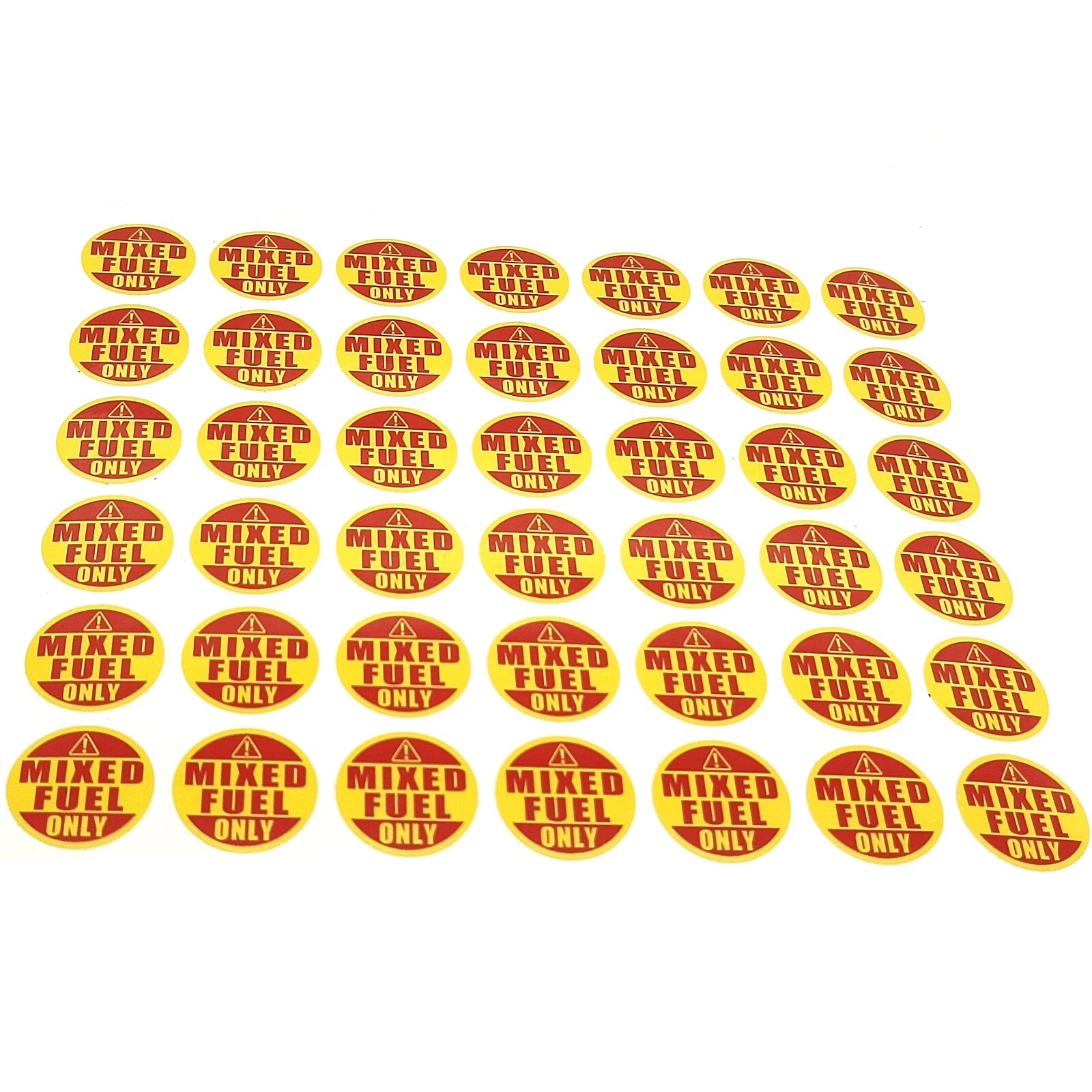 MIXED FUEL ONLY Decal / Sticker / Door Labels for Truck Gasoline Oil 42Pcs