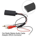 Car Suv/5.0radio Audio-cable Adapter 2rca/connector Music Aux