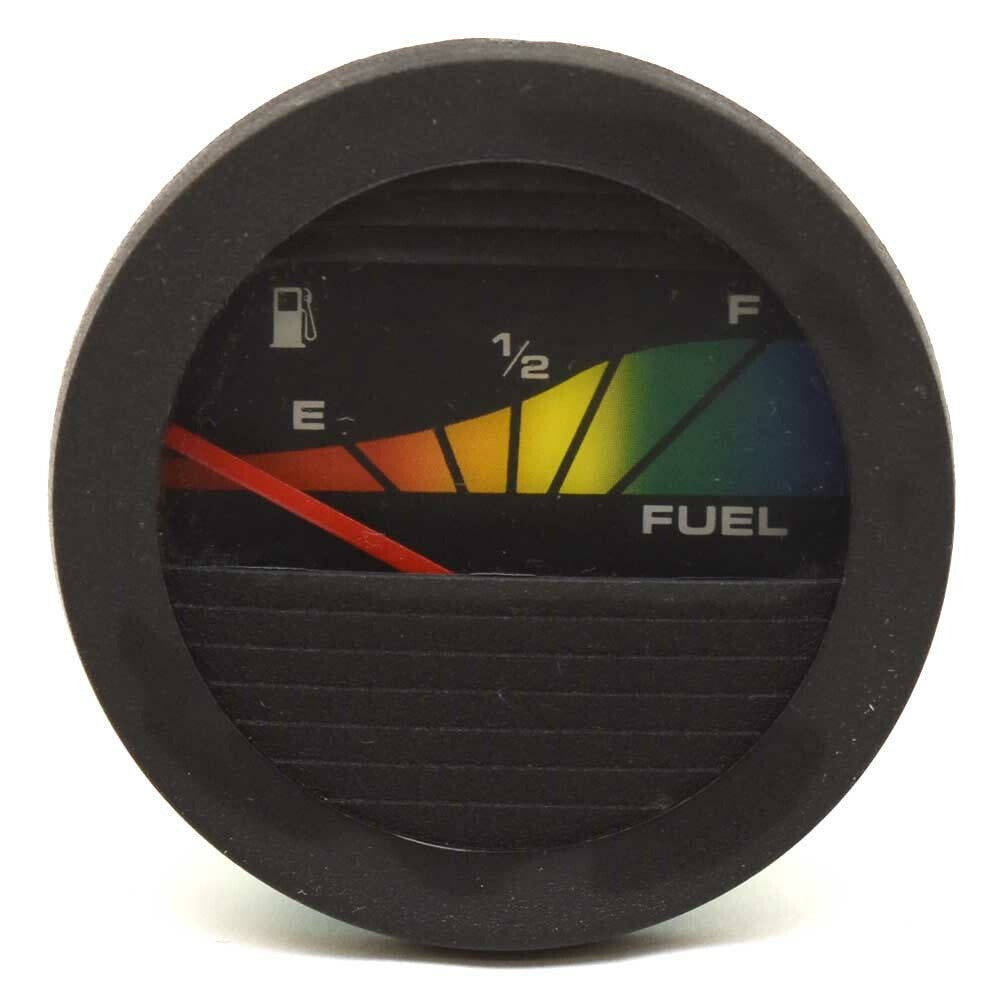 Fuel Gauge Teleflex Boat 2 1/8 Inch Black Rainbow by Teleflex