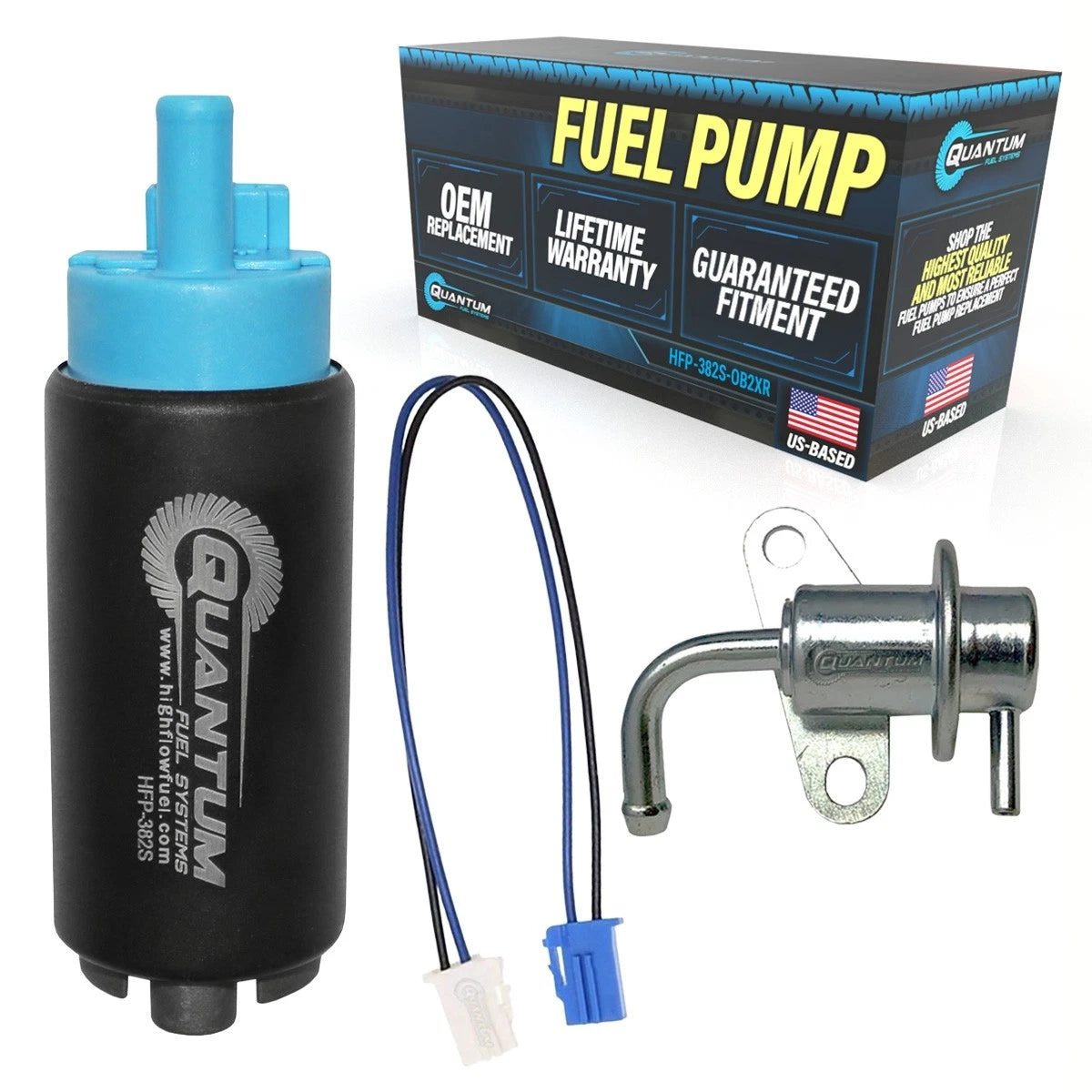 Qfs Marine Fuel Pump +Regulator+str<wbr/>ainer For 00-11 Yamaha 115