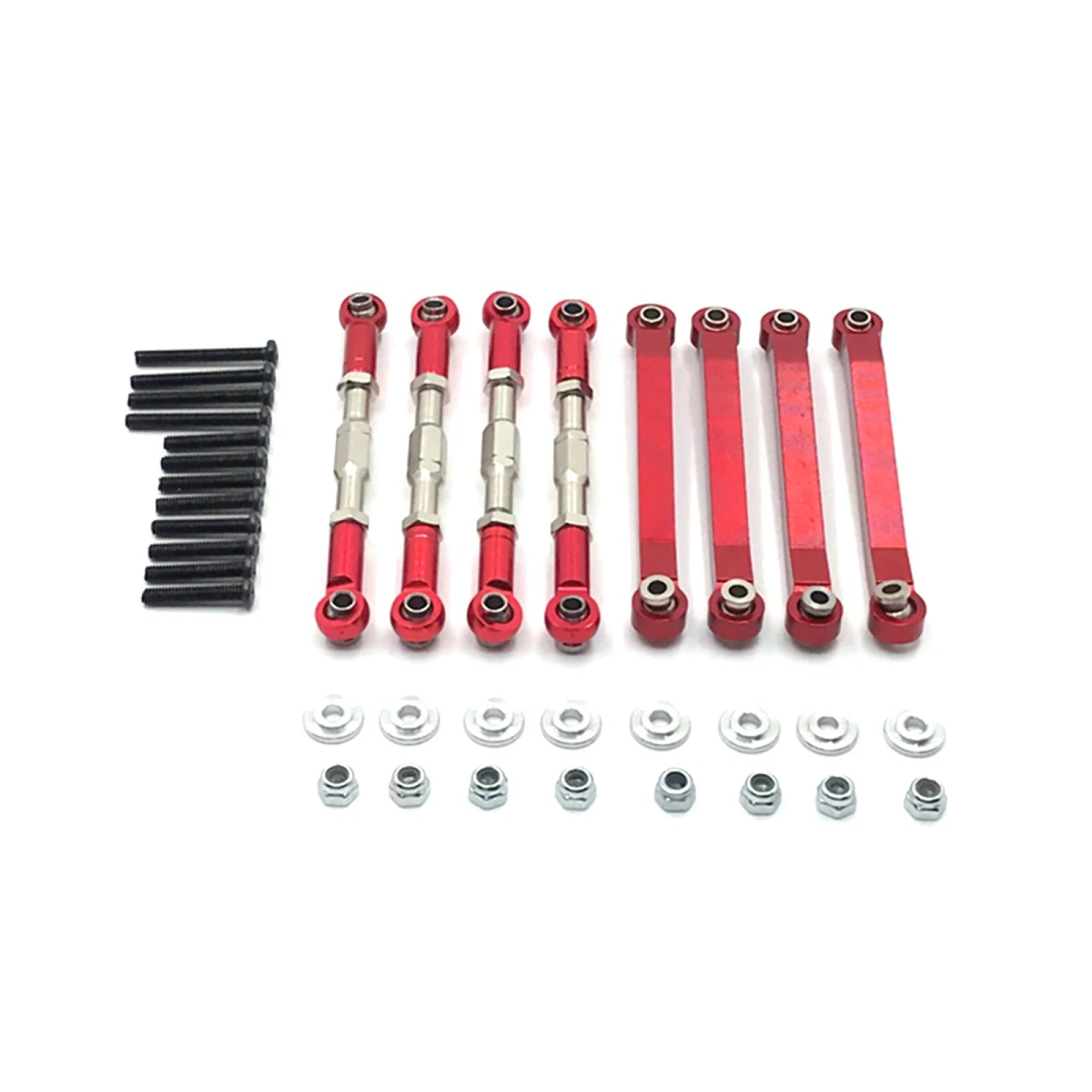 Red Chasis Pull Rod Turnbuckle Linkage For Mn D90 D91 D96 Mn98/99s