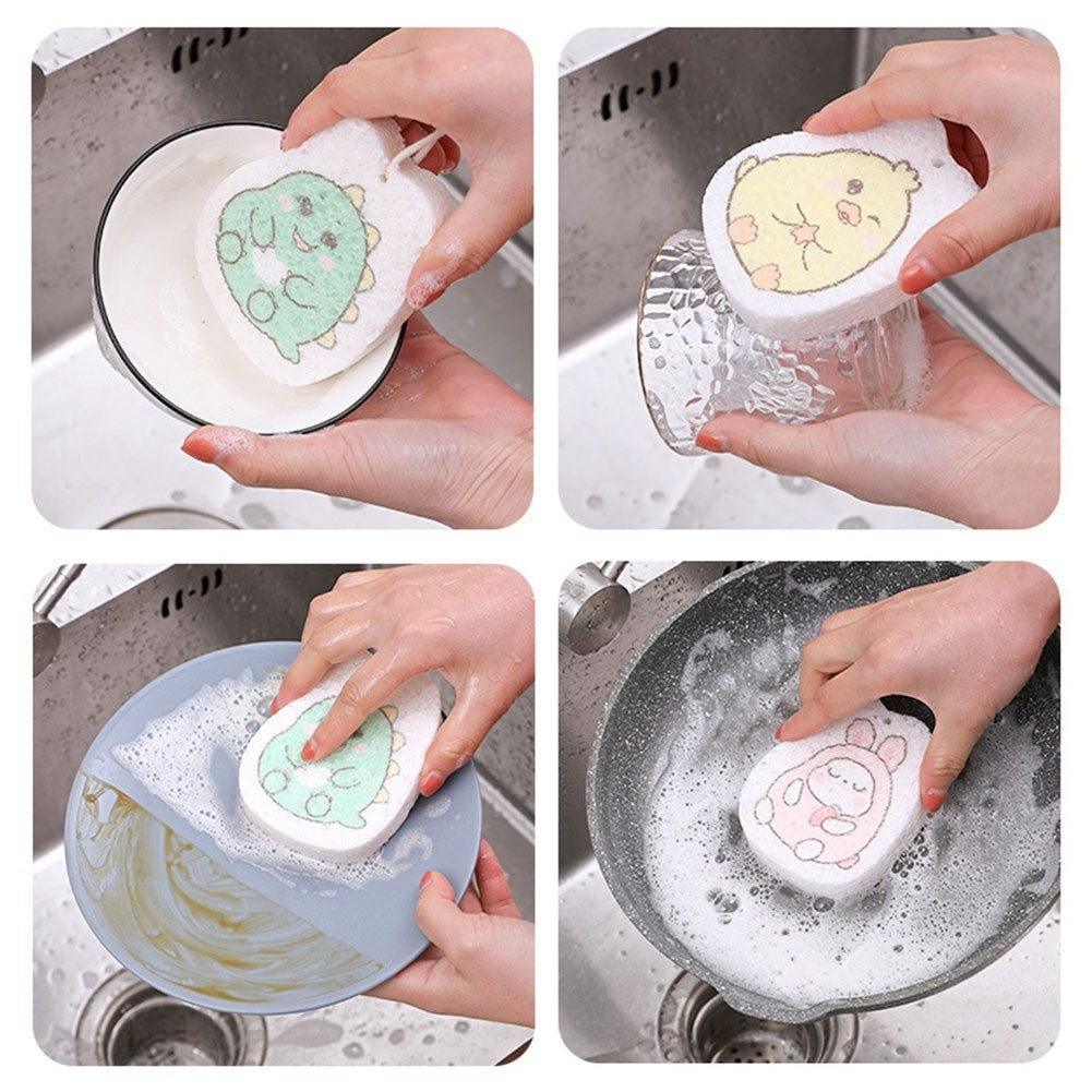 Wood Pulp Sponge Dishwashing Cloth