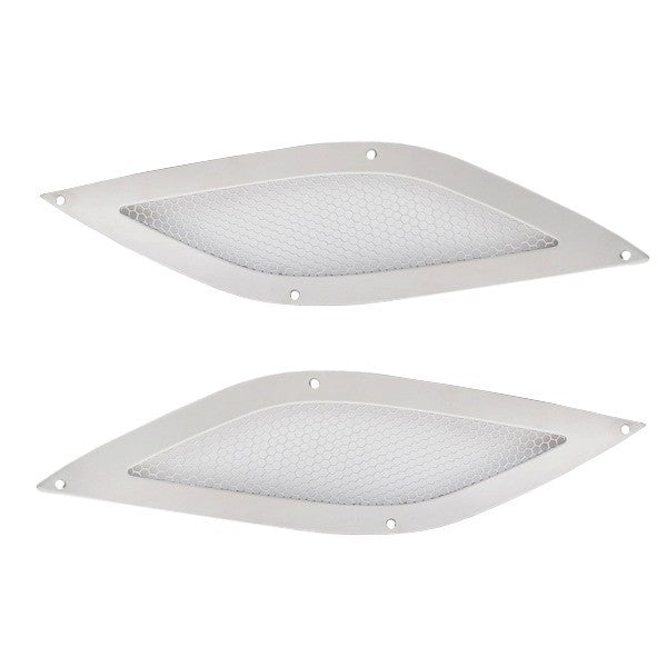 Tracker Boat Engine Vent Covers Stainless Steel (Set of 2) by Tracker