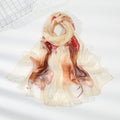 Spring Floral Scarf Lightweight Cover-up