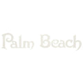 Palm Beach Pontoon Boat Decal White Logo Sticker by Palm Beach
