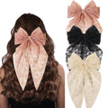 Double Layer Hair Clip with Bow Detail