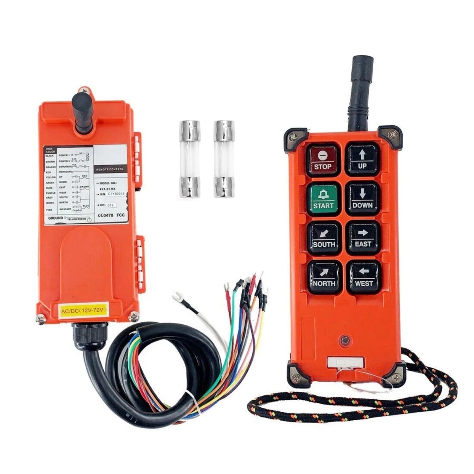 F21-e1b Transmitter+re<wbr/>ceiver 12-72V Wireless Remote Control For