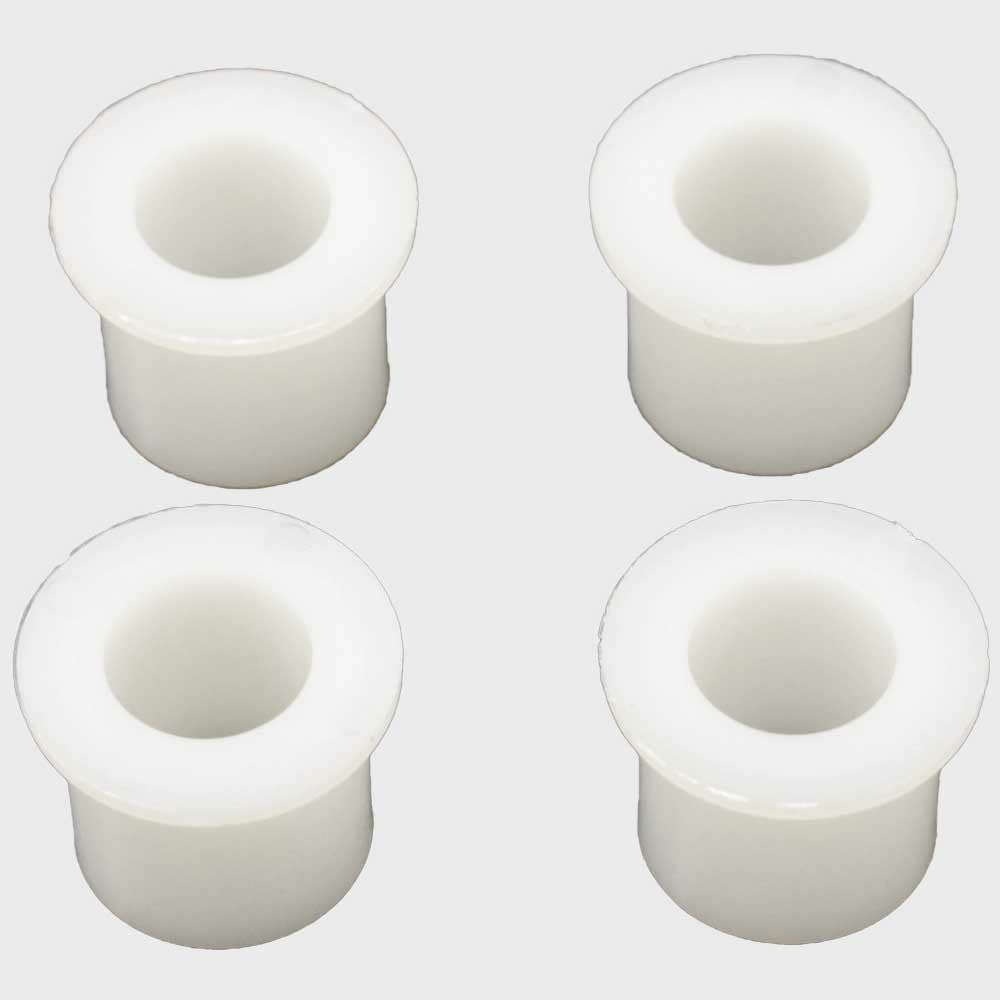 Boat Bushings 1/2 Inch White Plastic Set of 4