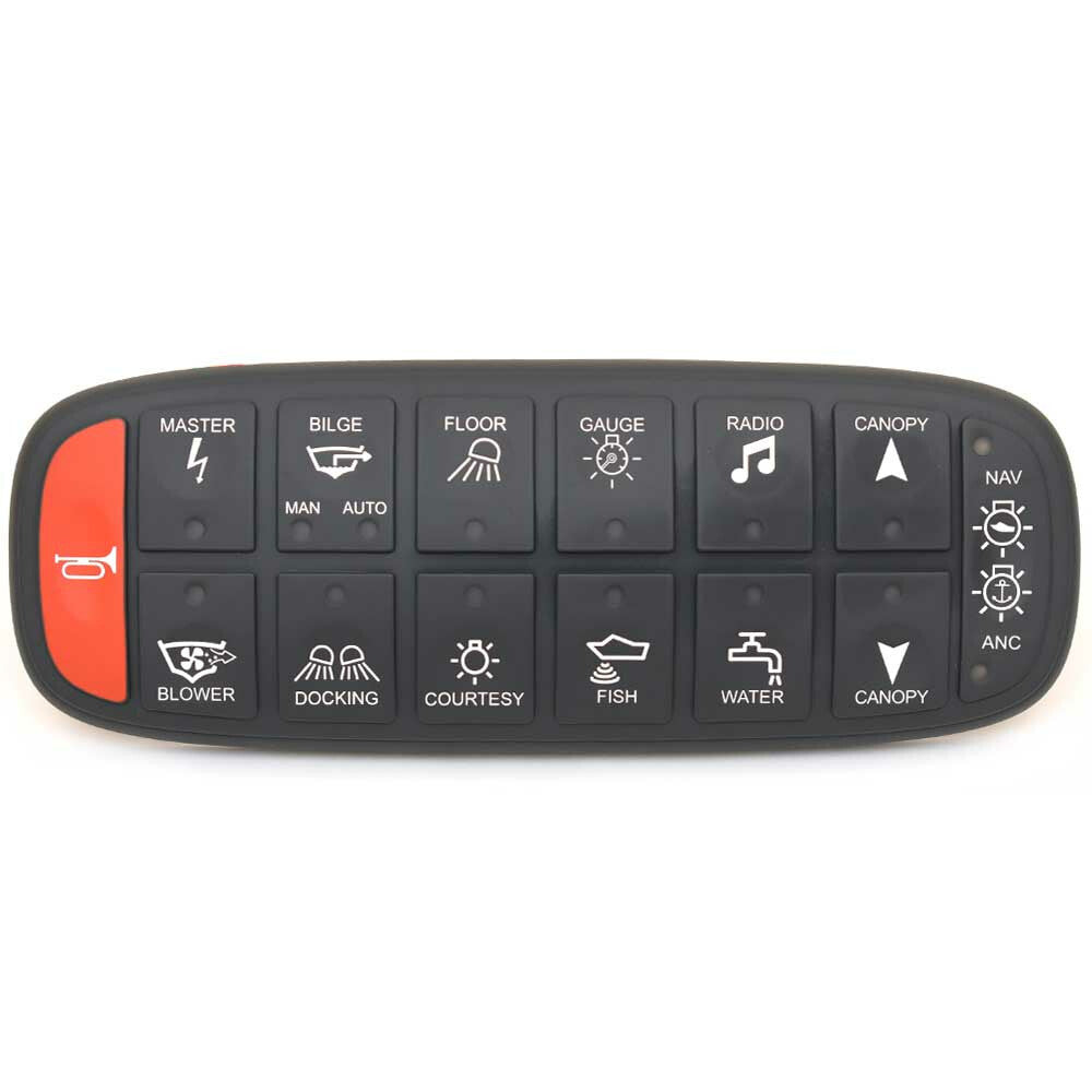 Switch Panel Push Button Black Rubber by DNA Group
