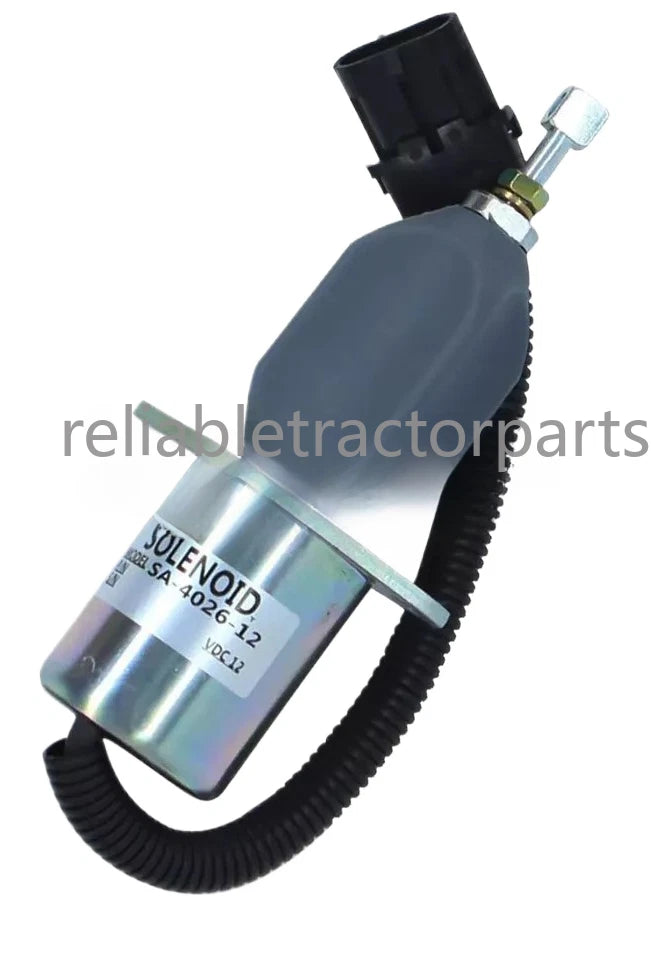 For Kubota V2203 Diesel Engine 12V Shutoff Solenoid | Hook & Hull Co