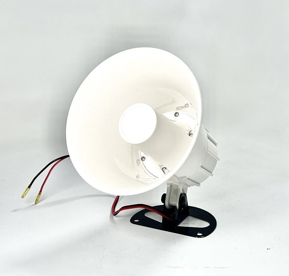 Speco Sa5p, Dual Tone Siren, 6-12 Vdc, 5in, 115db, White, New, Oem