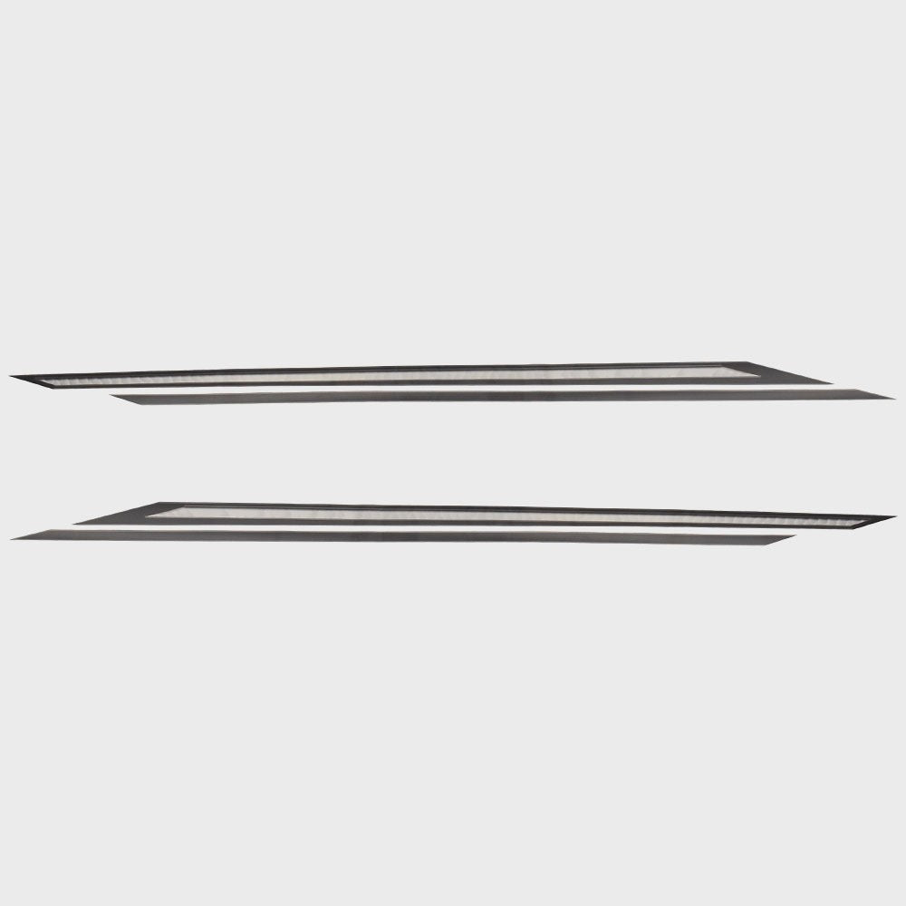 Boat Graphic Decals Gray Hull Stickers Set of 2 by Lowe