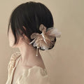 Vintage Chiffon Flower Hairpin