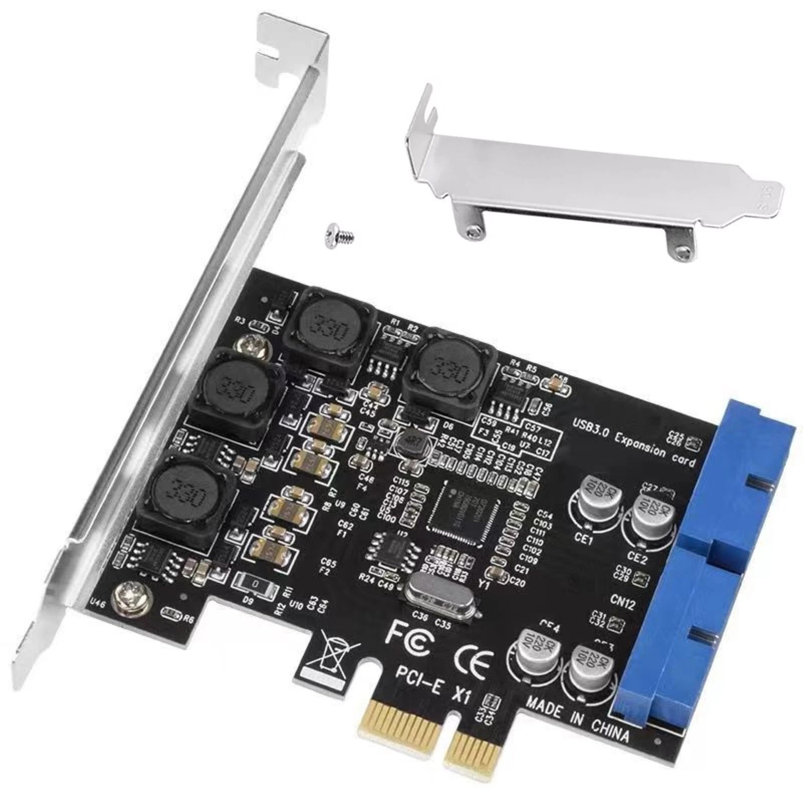 Pcie To Internal 2 Port 19pin Header 4 Port Usb 3.0 Expansion Adapter