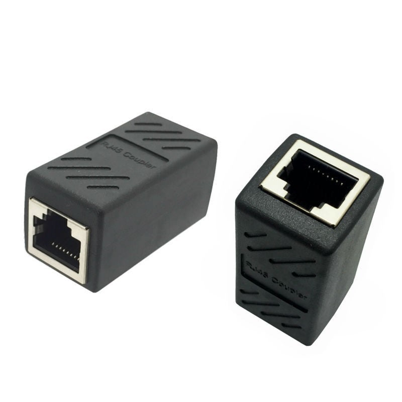 Female to Female Black Cable RJ45