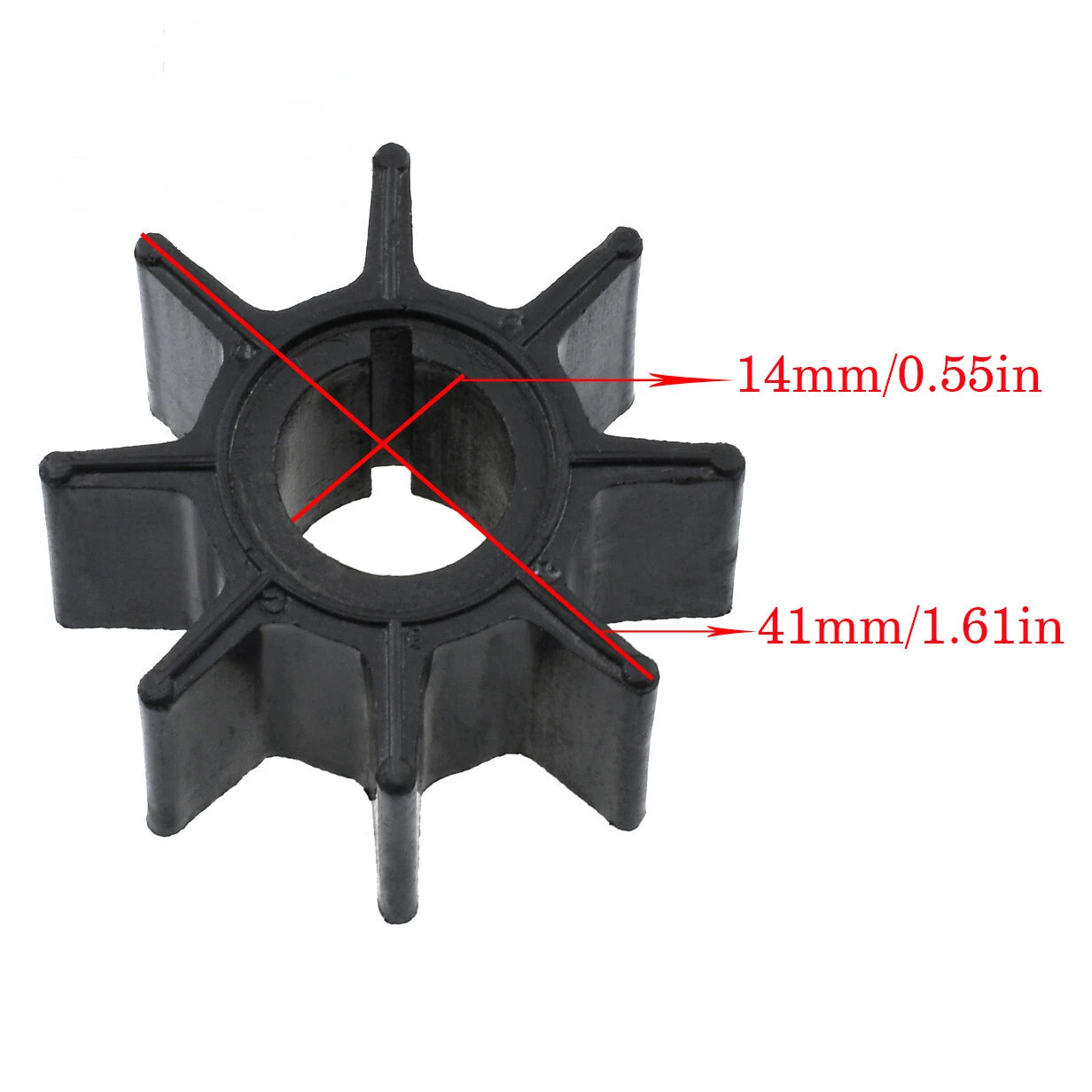 Water Pump Impeller for Mercury 15/20/9.9HP 209CC Outboards
