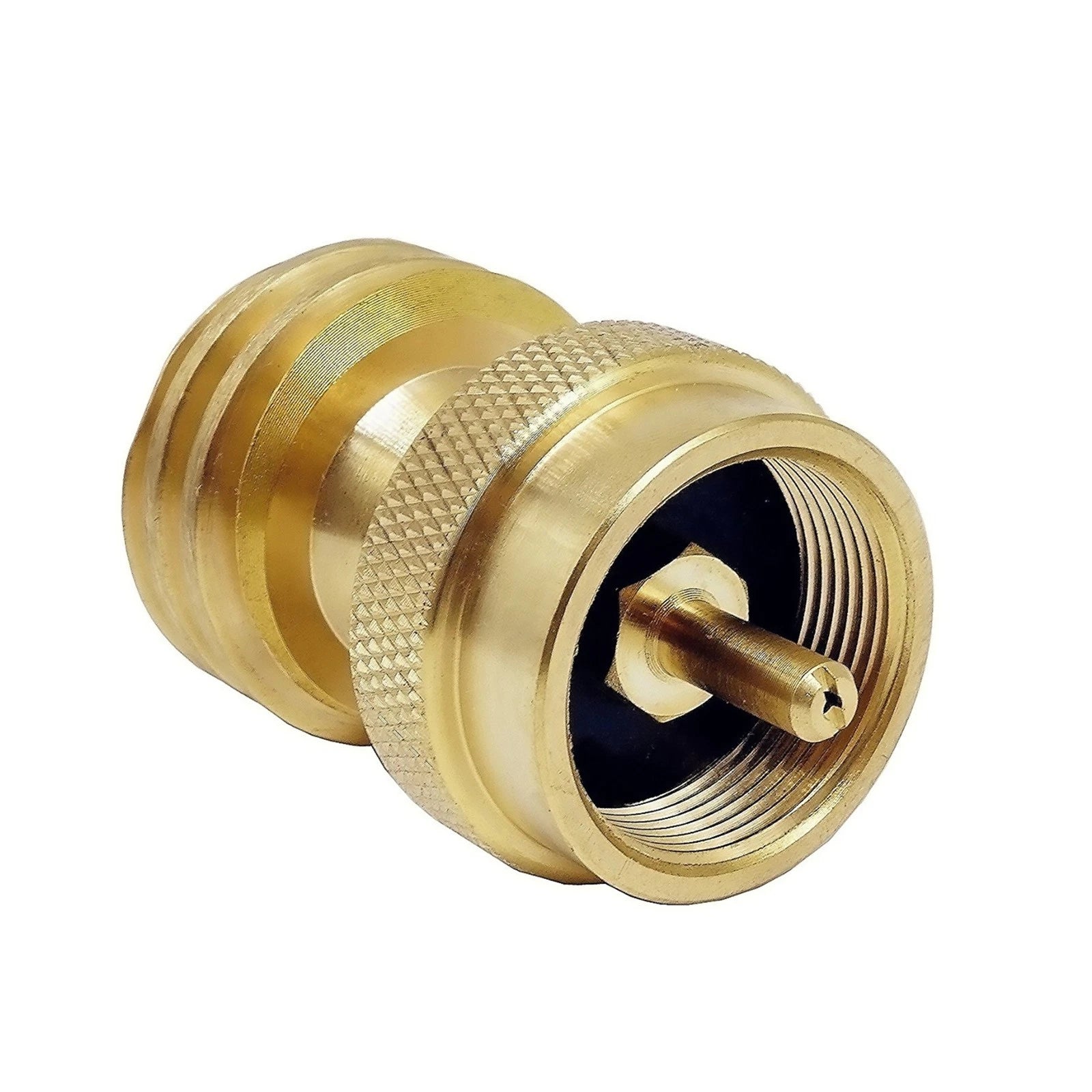 1*solid Brass Propane Refill Tank Adapter Fill 1 Lb Bottle From 20 Lb