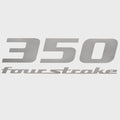 Yamaha Boat Outboard Decal 1135010 | 350 Four Stroke Light Gray